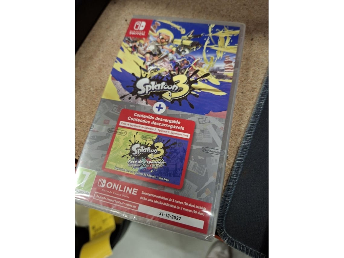 Jogo Nintendo Switch Splatoon 3 (Outlet Caixa Aberta - Expansion Pass + 3 Meses NSO)