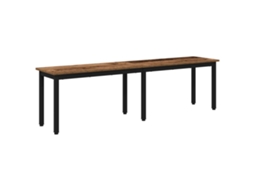 Banco antigo de madeira em madeira trabalhada MAISON EXCLUSIVE 160x35x45 cm