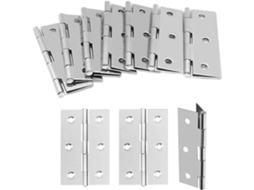 Dobradiças Giratórias Ocultas Para Portas, 10 Peças, 7, 6cm 3 Polegadas, Em Aço Inoxidável, Para Estantes, Caixas De