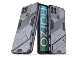Para Oppo Realme Narzo 50a Punk Armor 2 Em 1 Pc Capa De Telefone Tpu À Prova De Choque Com Suporte Invisível
