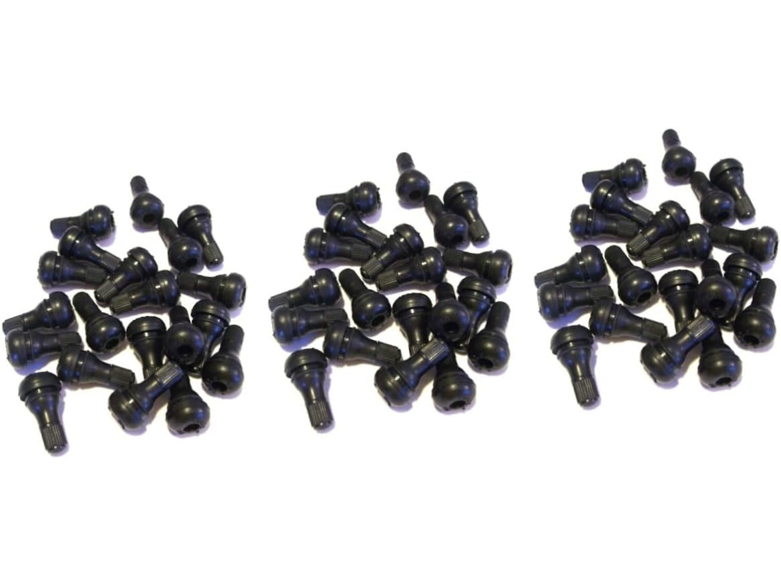 Conjunto De 60 Válvulas De Reposição Para Pneus Sem Câmara Tr, Pretas, Para Acessórios De Caminhão E Mecânica.