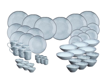 Conjunto Completo Cloud 48 Peças Cinza Tempestade Bjorn