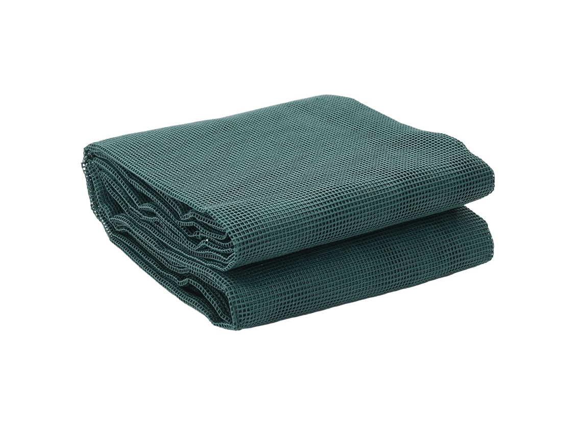 Conjunto 1 Tapete Para Barraca Vidaxl Verde Poliéster (400 × 350 Cm)