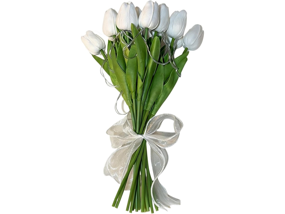 Luminárias Led Artificiais Românticas Em Formato De Flor