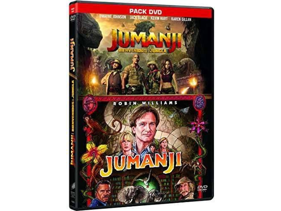 DVD Pack: Jumanji (1995) Jumanji +  Jumanji: Welcome to the Jungle / Bienvenidos A La Jungla + Jumanji (Edição em Espanhol)