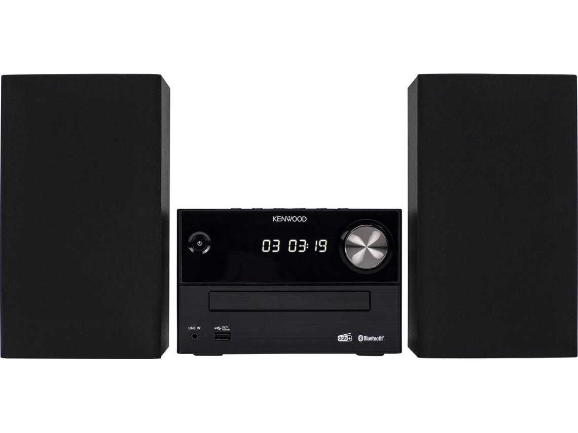 Microssistema Bluetooth KENWOOD M-420Dab Cor Preta D Usb Dab KENWOOD (Outlet Caixa Aberta)