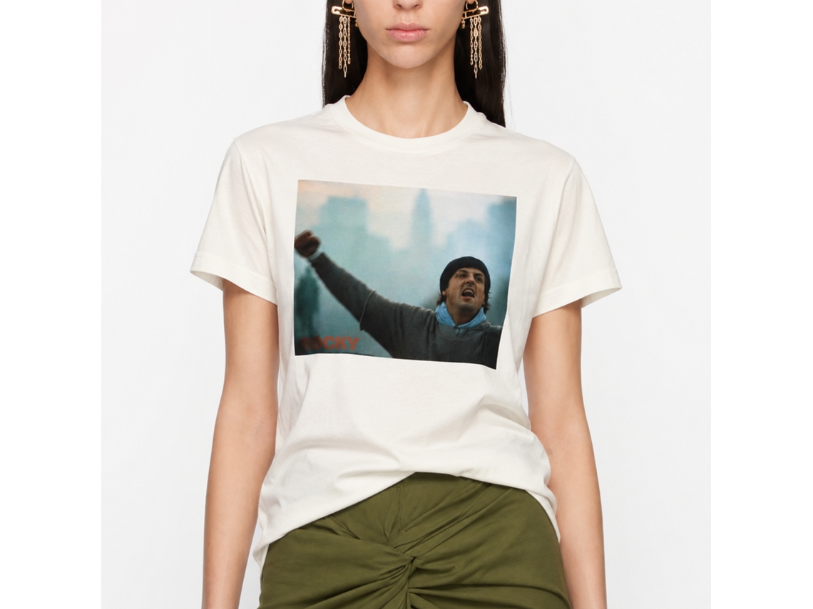 Rockinstone Rocky Movie Rky For The Indie Kids Solid Natural Adult T-shirt Size:xxl