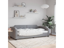 Vidaxl Sofá-cama 80x200 Cm Tecido Cinzento-claro