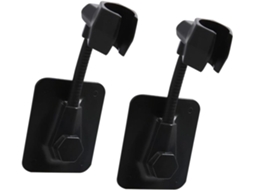 Suporte De Chuveiro Ajustável Partykindom, Base Para Chuveiro, 2 Peças, Material Abs, Fácil De Instalar E Remover, Preto