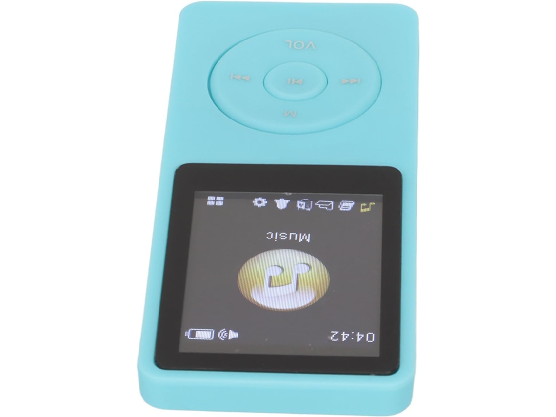 Reprodutor de MP3 e MP4 portátil com tela de 1,8 polegadas, alto-falante (branco) (azul) com tela sensível ao toque para ouvir música enquanto corre.