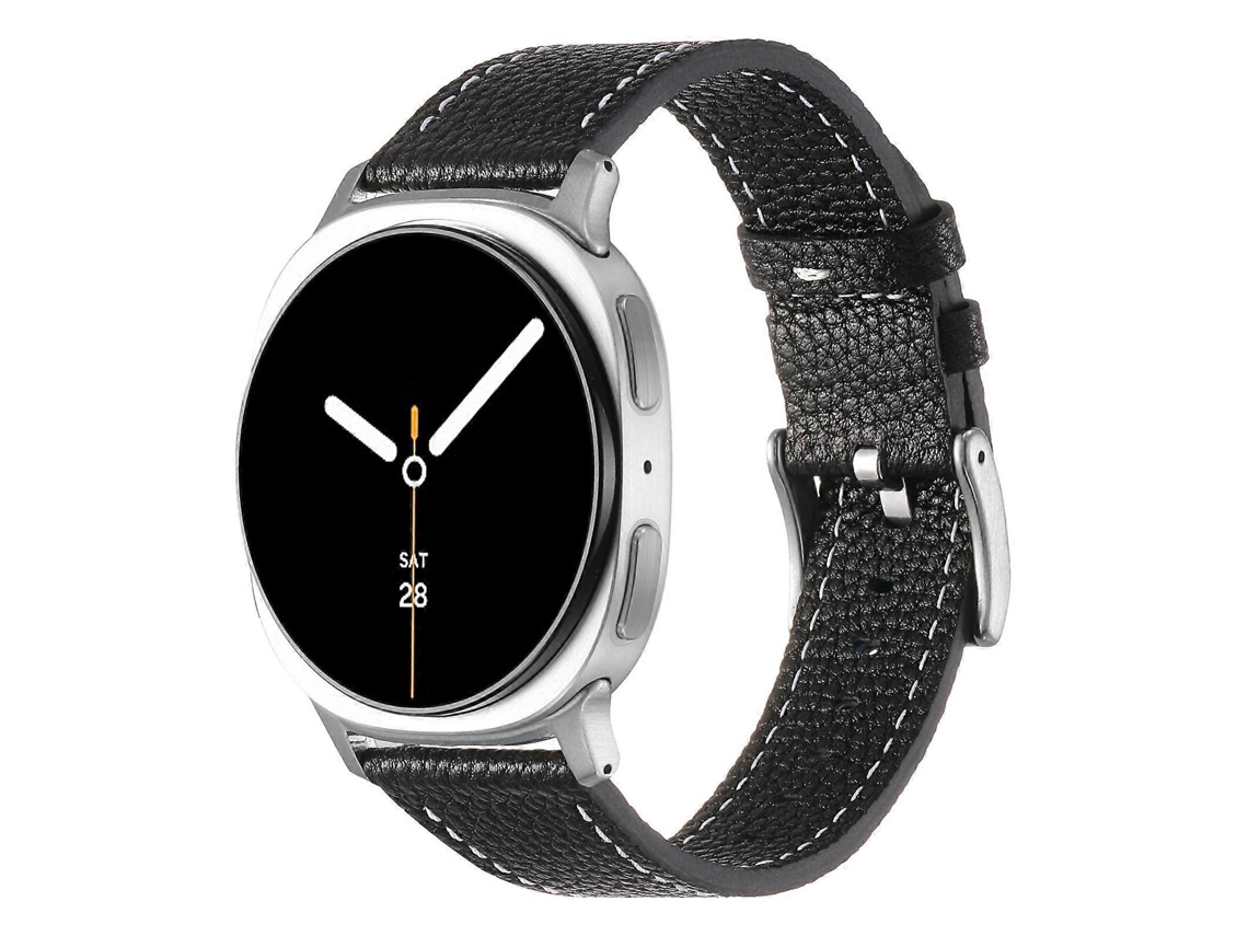 Pulseira De Couro Com Textura De Lichia Em Ambos Os Lados Para Samsung Galaxy Watch8 / Watch8 Classic