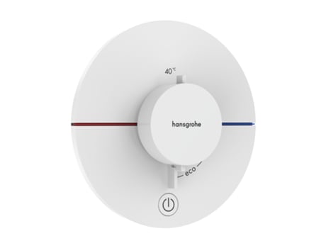 Showerselect Comfort S Termóstato, Oculto, 1 Consumidor, Uma Saída Adicional, Roseta Redonda 15562, Cor Branco Mate Hansgrohe