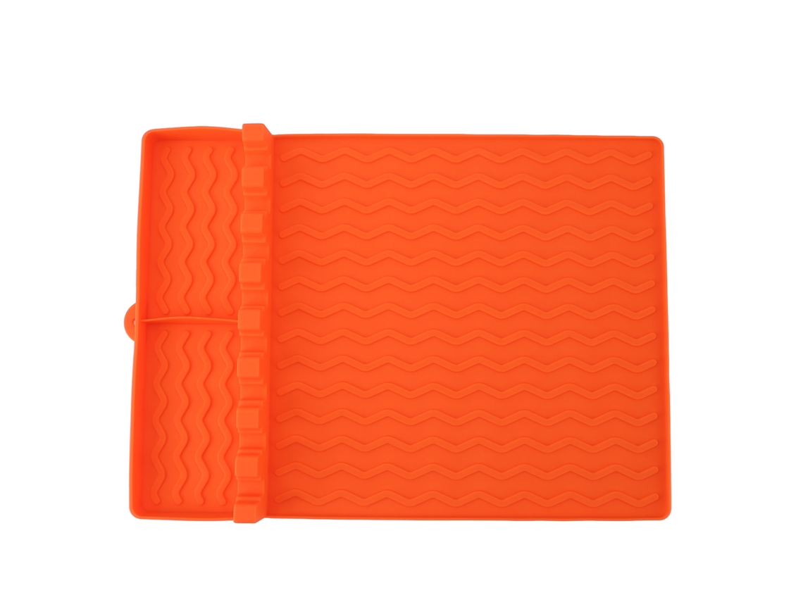 Toalha de silicone para churrasqueira, resistente ao calor, fácil de limpar, com 8 slots, 40,5x30cm com Marca