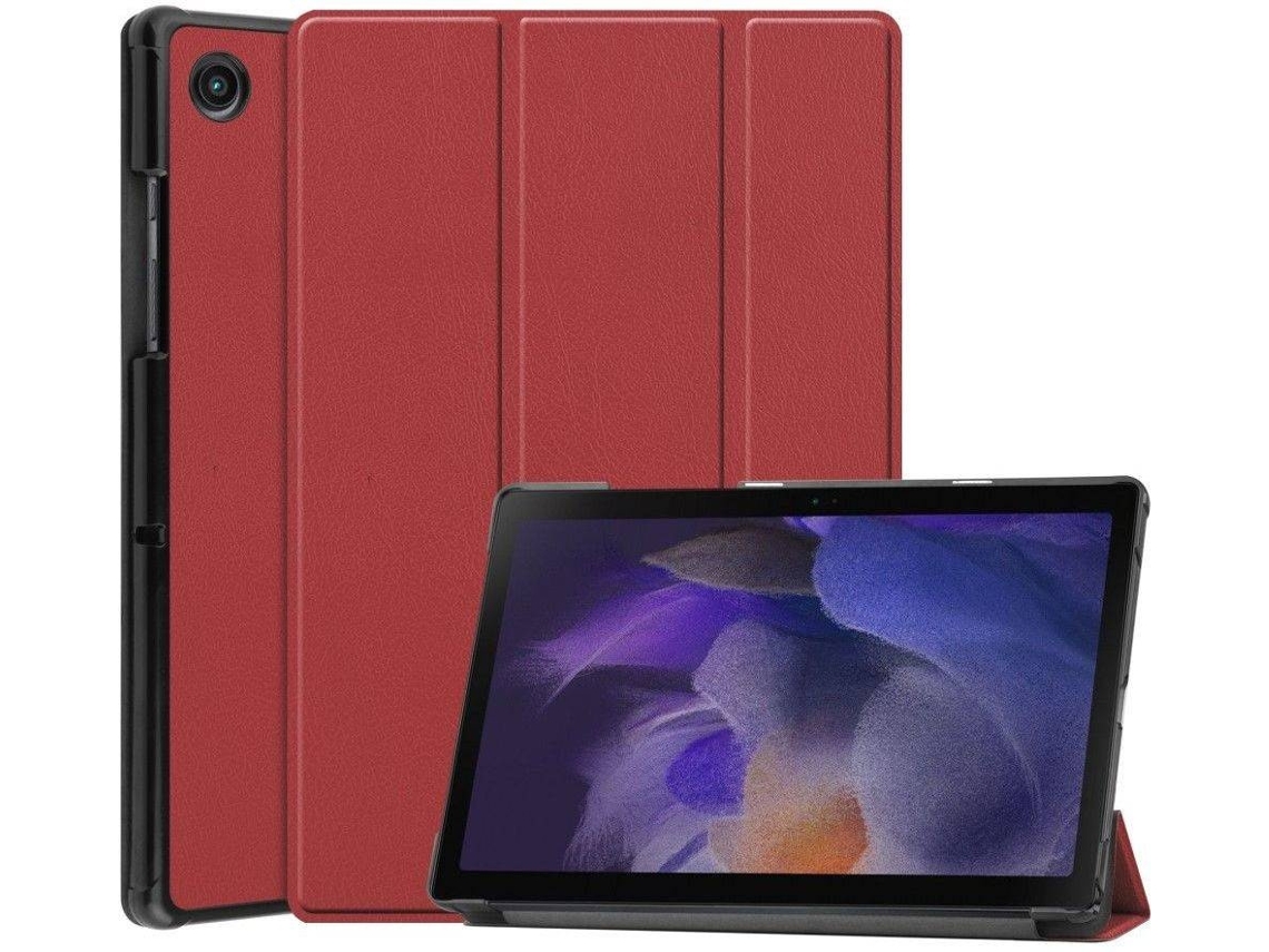 Elysve Capa Protetora Para Samsung Galaxy Tab A8 10,5 Polegadas 2021, 10,5 Polegadas, Proteção Antiqueda, Cor Vermelha