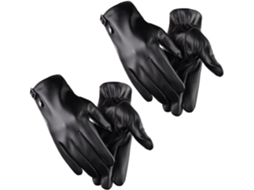 2 Pares De Botas Masculinas De Couro Para Ciclismo, Resistentes Ao Vento E À Água, Com Tela Sensível Ao Toque, Para O Inverno.