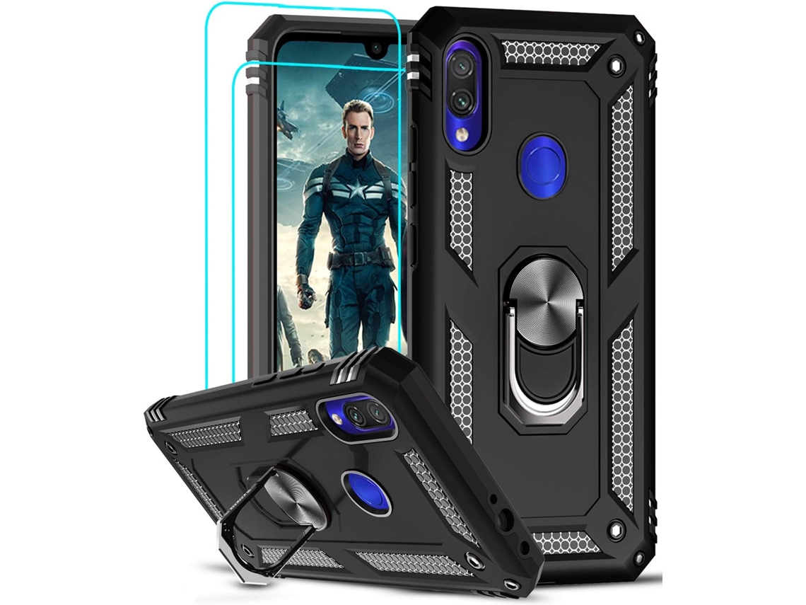 Capa Note Proteção Anel Para Xiaomi Redmi Note 7/note 7s/note 7 Pro Hongwe. Magnética Verde