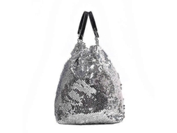 Bolsa de Cubo com Lentejuelas, Cordão, Mulher, Mochila Bandolera com Cadeia, Bolsa Tote Elegante S/MARCA