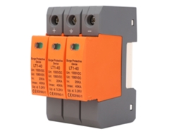 Protetor de Sobrecarga de Energia Dc 3p 1000v 20ka 40ka para Sistema Fotovoltaico, Montagem em Rail 35mm
