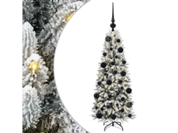 Conjunto 1 Árvore De Natal Artificial Vidaxl Branco Pvc (120 Cm)