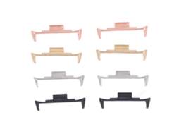 Conector Pulseira Relógio Aço Inoxidável Xiaomi Band 8 Pro 22mm 4 Conjuntos