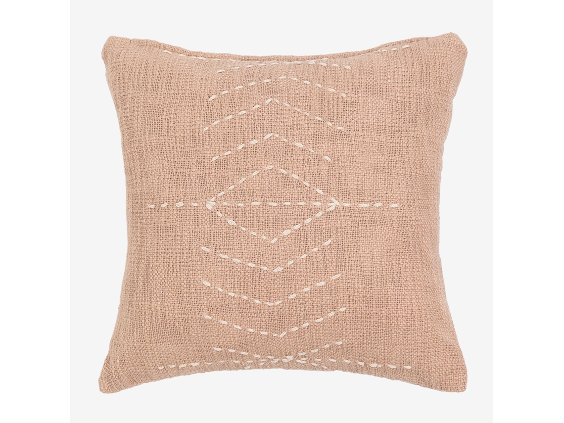Almofada Decorativa SKLUM (40 x 40 x 14 cm - Algodão - Bege)