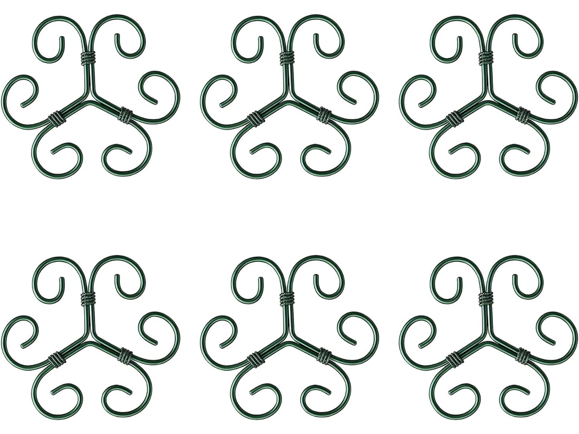 Conjunto De 6 Hastes Para Plantas Trepadeiras, Ideais Para Ambientes Internos E Externos, Estaca Decorativa.