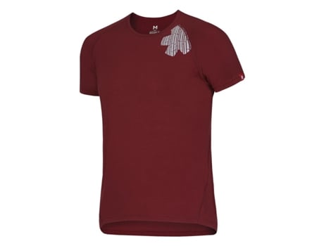 T-Shirt de Homem para Escalada OCUN Blossom Bambu Vermelho (S)
