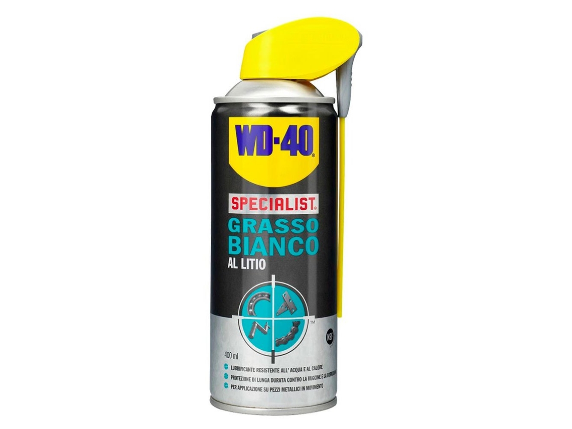 Lubrificante Graxa de Lítio Branco 400Ml Transparentewd-40