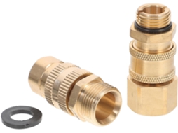 Kit De Adaptadores Para Mangueira De Lavagem De Alta Pressão Com 4 Peças E Conectores Duplos.