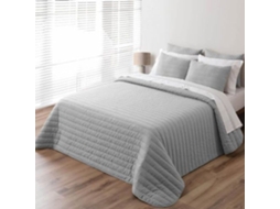Cobre leito Pierre Cardin Boutis em Linho Cinza 250 X 270 Cm 100 % Microfibra