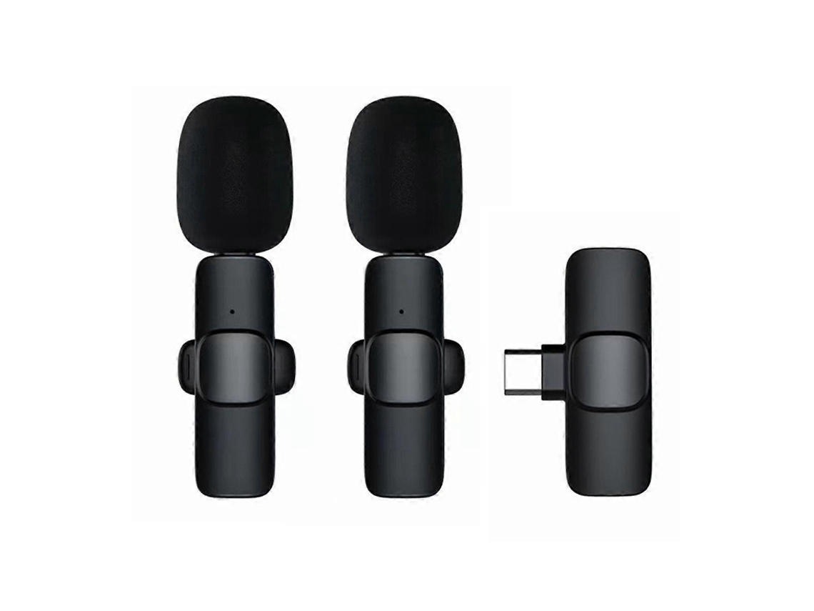 Microfone De Lapela Sem Fio Para Android/ Laptop, Plug Play, Clipe Fio A Aquaforge