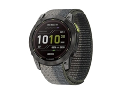 Pulseira De Relógio Lurelia Para Garmin Fenix 7x Nylon Preto Cinza