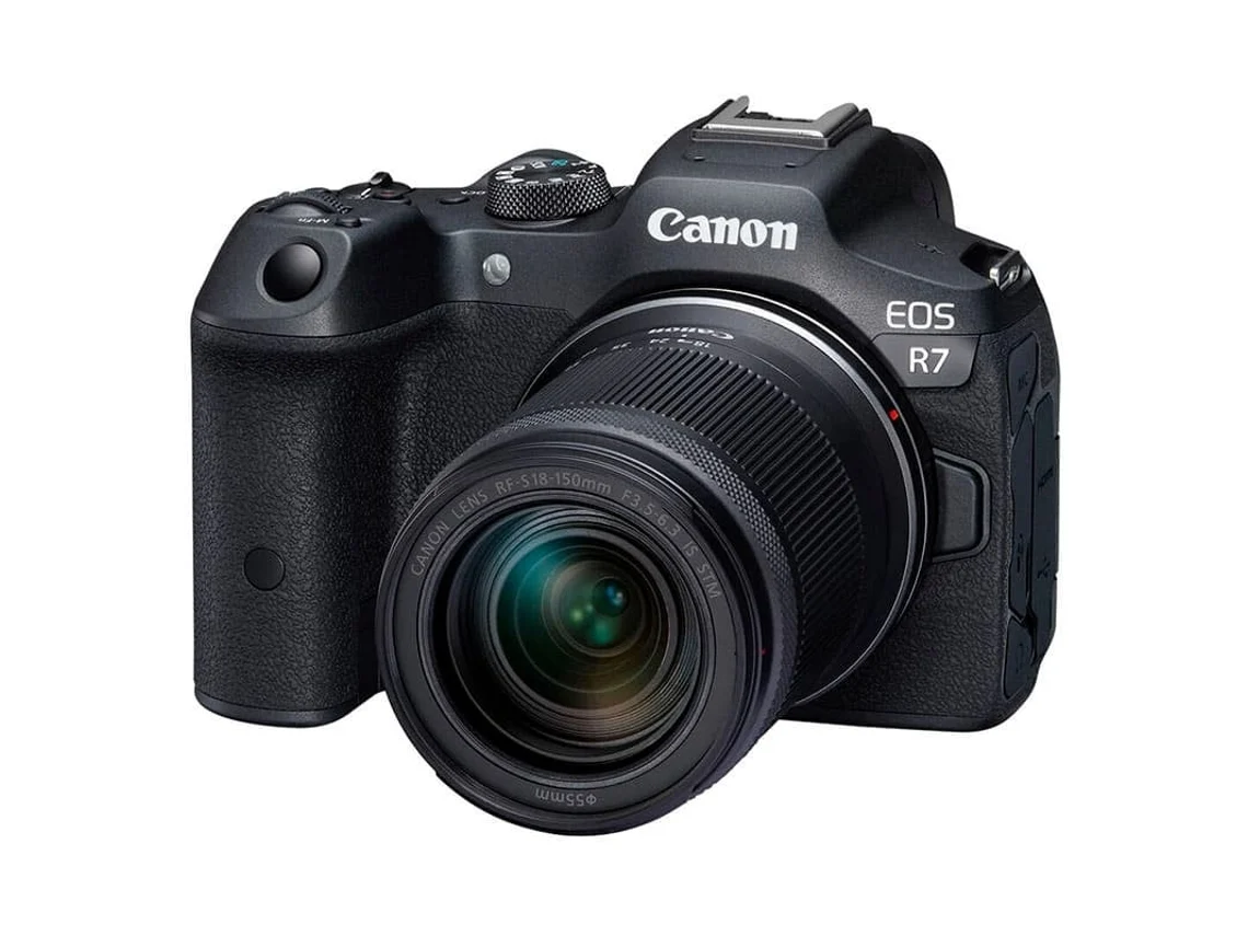 Máquina Fotográfica Mirrorless CANON EOS R7 + Objetiva RF-S 18-150mm F3.5-6.3 IS STM
