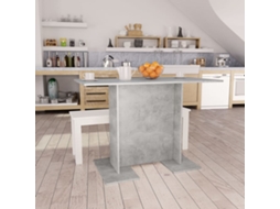 Vidaxl Mesa De Jantar 110x60x75 Cm Derivados Madeira Cinzento Cimento