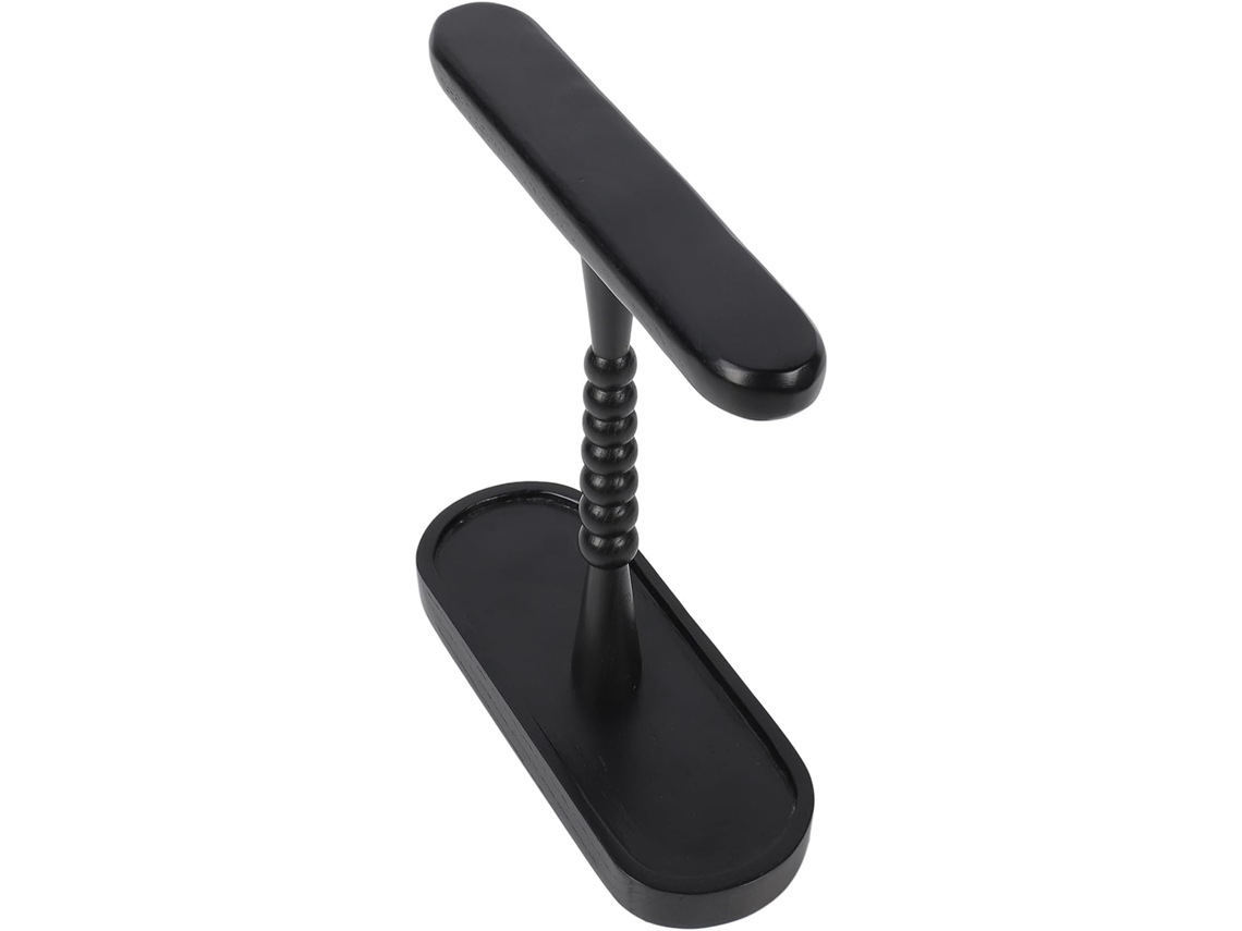 Suporte Universal De Madeira Para Fones Ouvido Com Base Armazenamento Organização E Estética Em Casa No Escritório