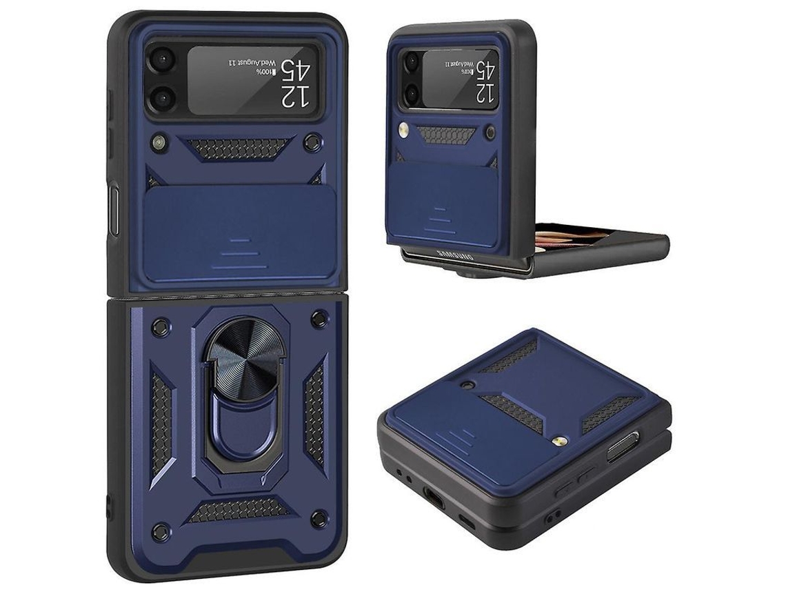 Yuru capa de Telefone Plegável para Samsung Galaxy Z Flip 3, Azul