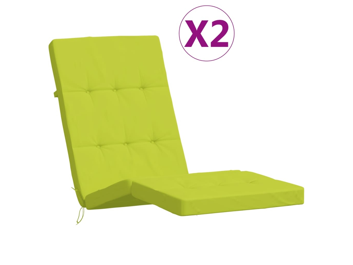 Deck Chair Cushion, Deck Chair Cushions Vidaxl Verde Tecido (n/a)
