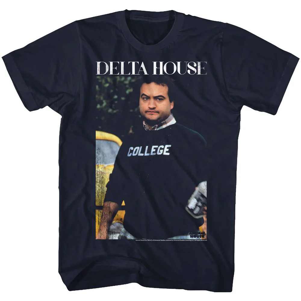 Unisex Adult T-shirt Rockinstone Animal House Movie D House Navy Sizes