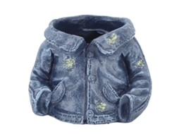 Ats maceta Criatsiva com Jaqueta Azul Maceta de Resina para Suculentas Jardim Maceta Decoratsiva Divertida