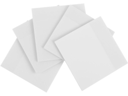 Conjunto de 5 adesivos transparentes, impermeáveis e reutilizáveis para anotações e lembretes, ideais para estudantes.