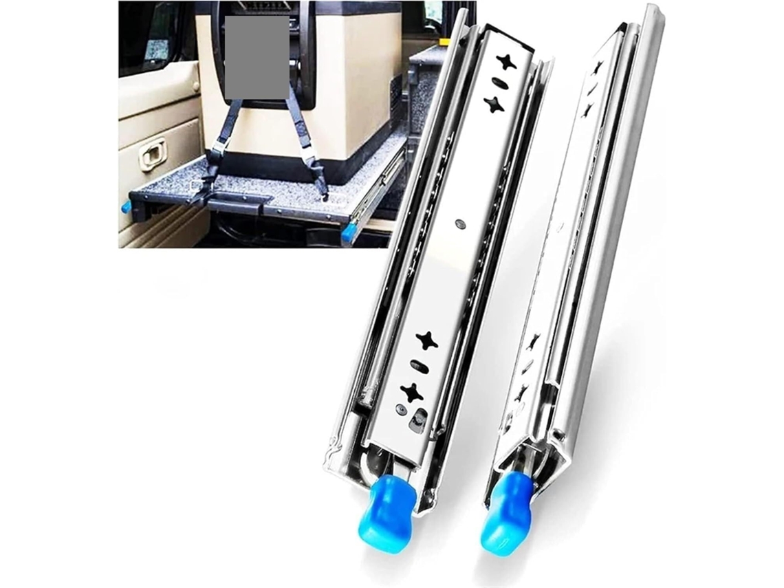 Corrediças Para Gavetas, Triplas Com Extensão Total, 120kg 12pol