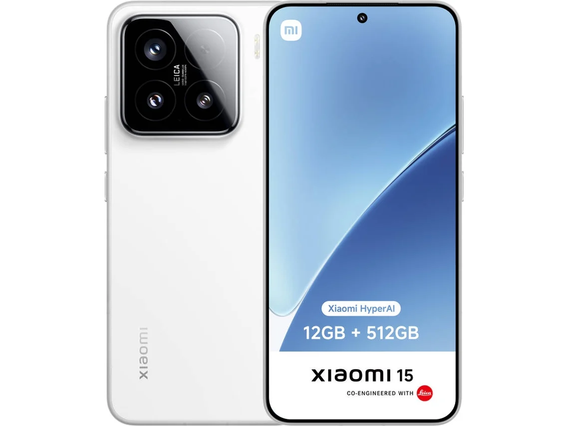 Smartphone XIAOMI 15 (6.36'' - 12 GB - 512 GB - Branco) | Worten.pt