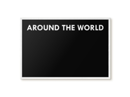 Magnetic Board Around The World For The Living Room Espelharte (60x40 Cm)