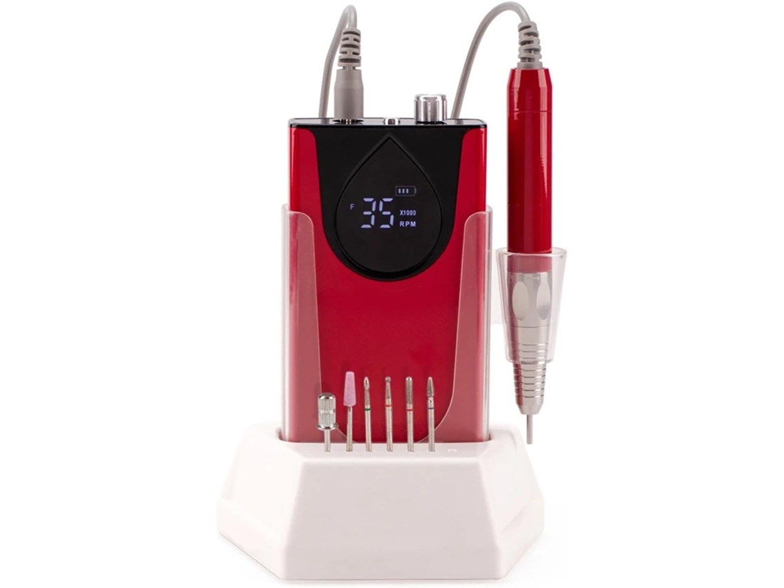 Furadeira Portátil Sem Fio 35k, Profissional em Liga de Alumínio, Lixadeira de Unhas de 35.000 Rpm, Lima SFUSHOS
