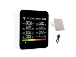 Laxiscreed Detector De Formaldeído Inteligente Tuya Com Deteção 14 Em 1 E Wi-fi