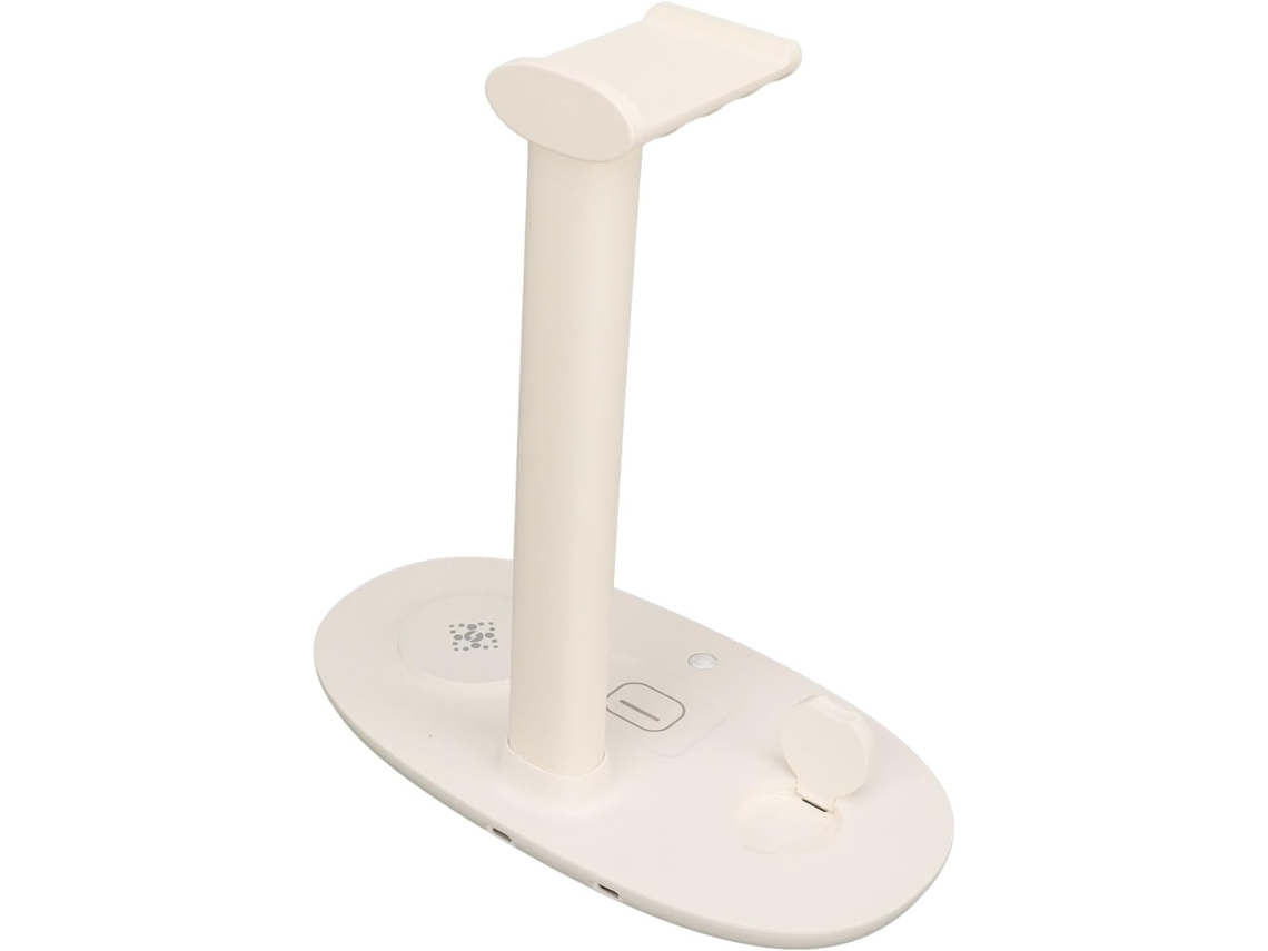 Lurelia Suporte Gaming Para Auscultadores, Organizador Com Hub Usb, Carregamento Usb, Madeira