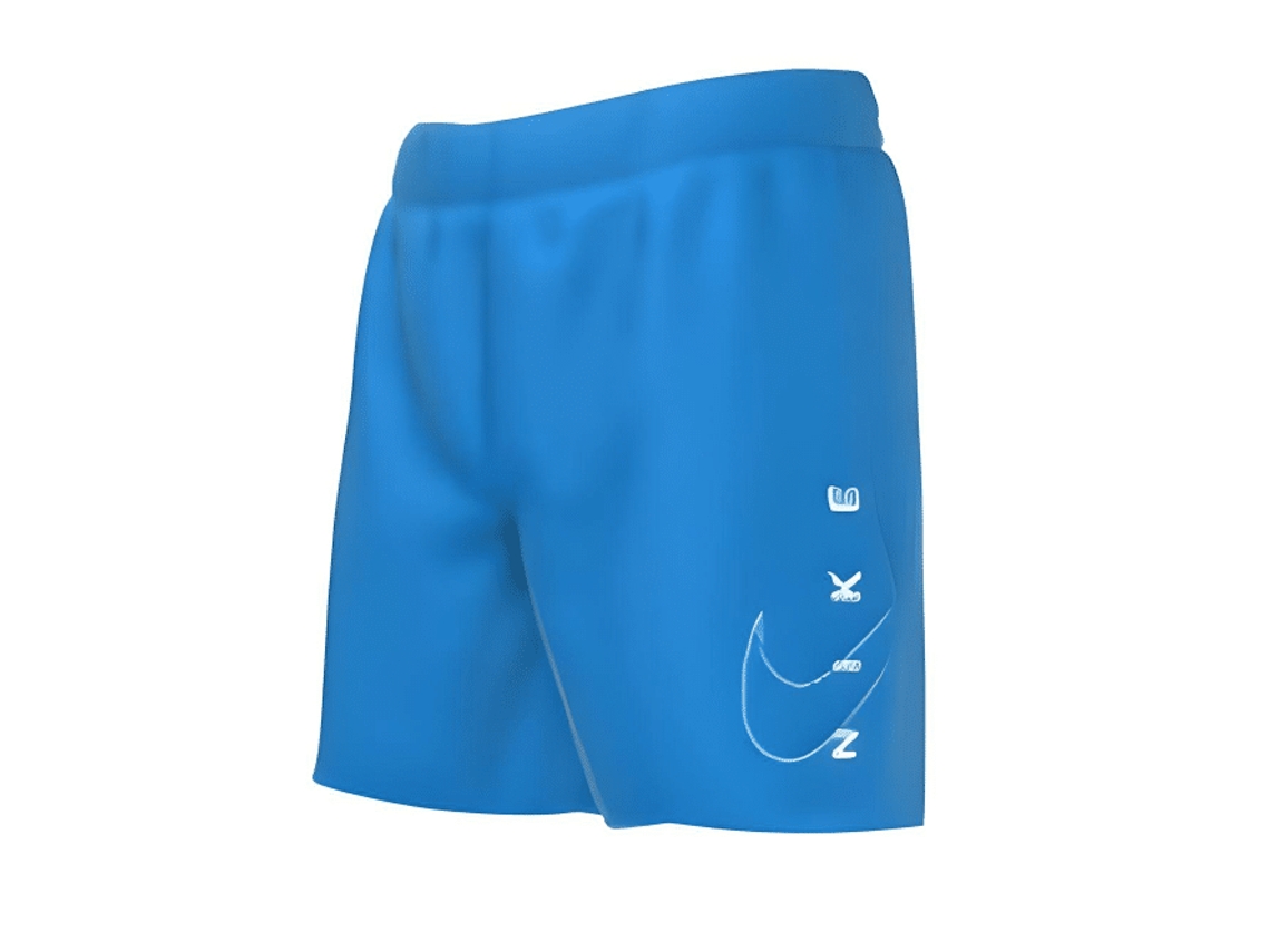 Split Logo Volta 4 Volley Short Foto Azul Meninos Nike