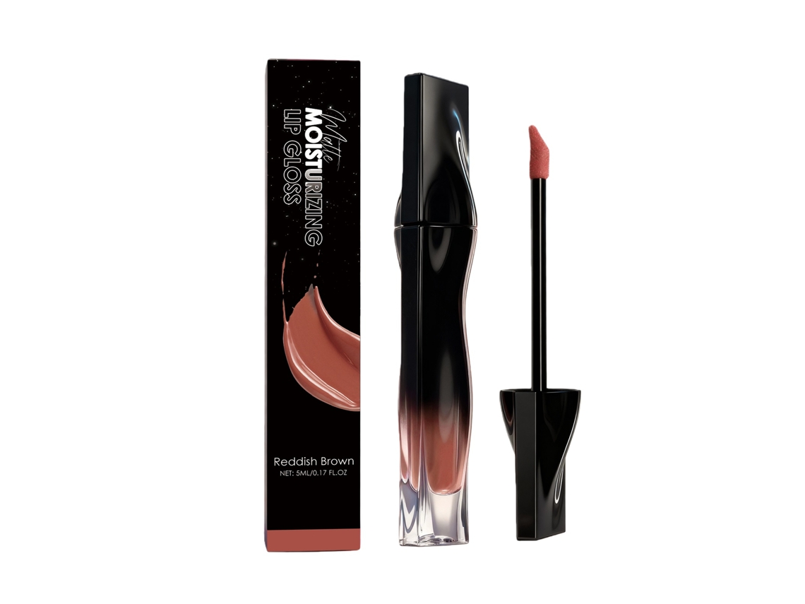 Brilho Labial Matte Sem Colar, Cor Marrom avermelhado LAXISCREED