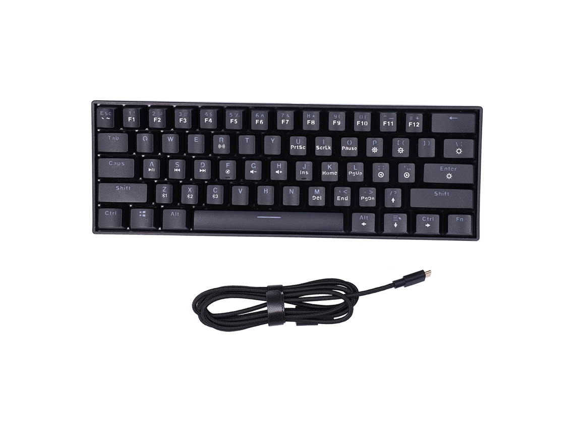 Teclado Mecânico Para Jogos Rgb Com 61 Teclas