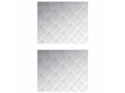 Vidaxl Degrau Retangular 2 Pcs Prateado 60 X 50 Cm Alumínio